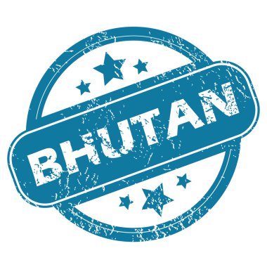 Bhutan yuvarlak damga