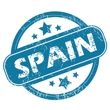 İspanya yuvarlak damga