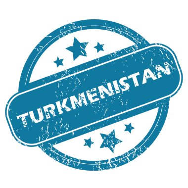 Türkmenistan yuvarlak damga