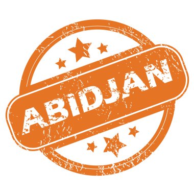 Abidjan yuvarlak damga