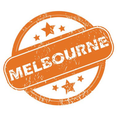Melbourne yuvarlak damga