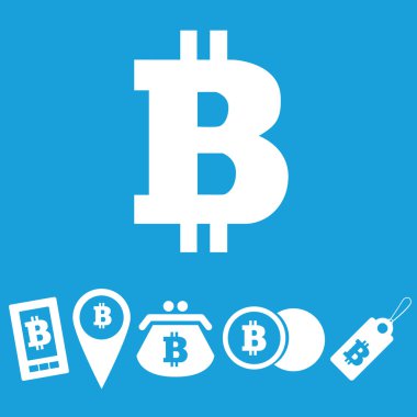 Bitcoin simgesi seti