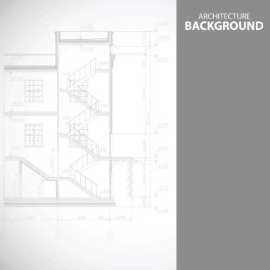 Tek renkli merdiven mimari arka plan