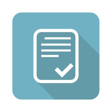 Onaylanmış belge kare simgesi