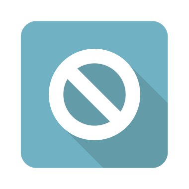 Hiçbir işareti kare simgesi