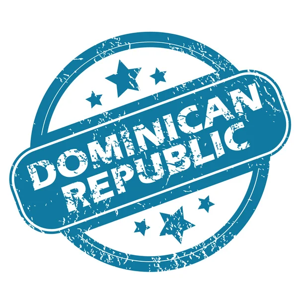 Sello redondo REPÚBLICA DOMINICANA — Vector de stock