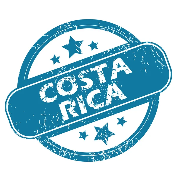 Costa rica runde Marke — Stockvektor