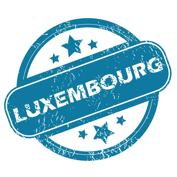 Luksemburgu okrągły znaczek — Wektor stockowy