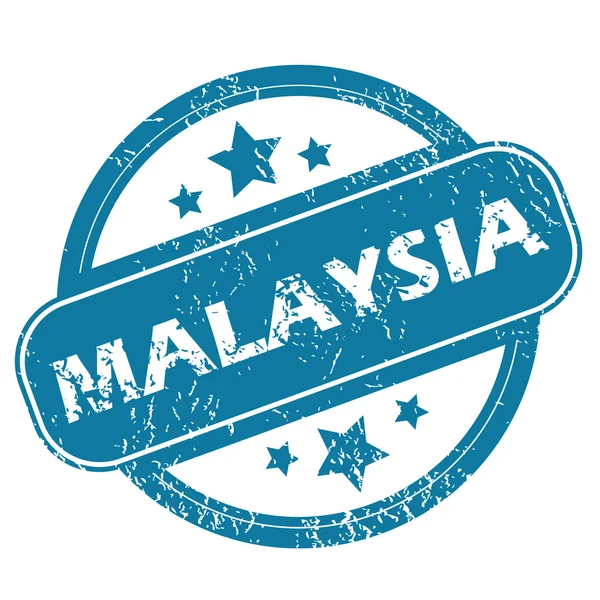 Perangko bulat malaysia - Stok Vektor