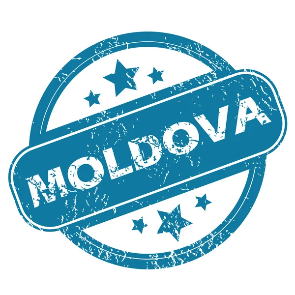 Moldawien runde Briefmarke — Stockvektor