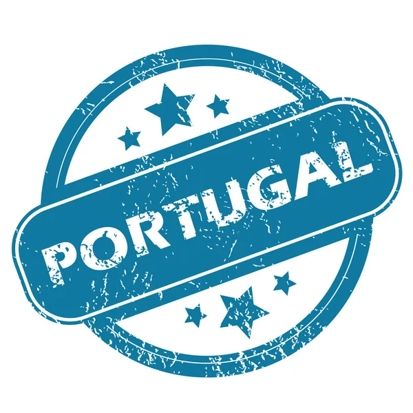 Portugiesische Rundmarke — Stockvektor