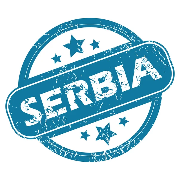 SERBIA timbro rotondo — Vettoriale Stock