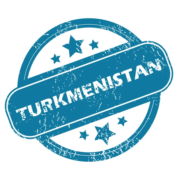 TURKMENISTAN round stamp — Stock Vector