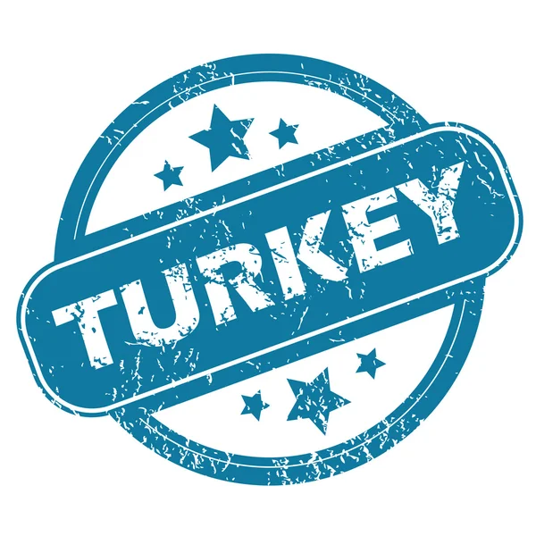 Turkije ronde stempel — Stockvector