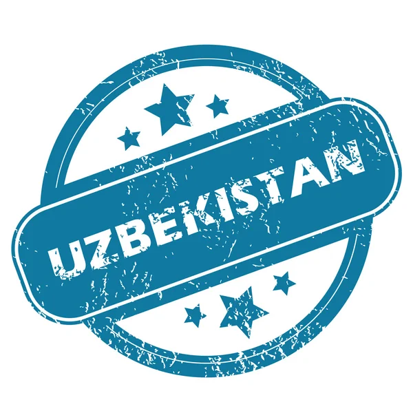 Oezbekistan ronde stempel — Stockvector