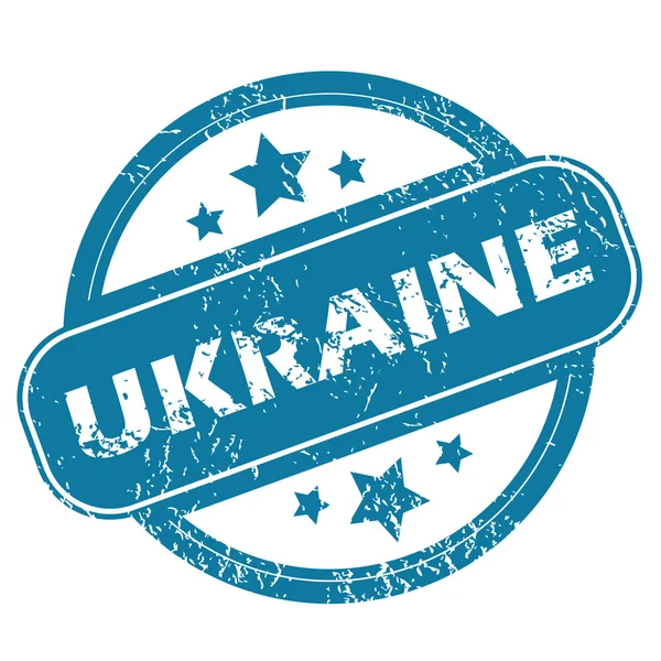 乌克兰圆邮票 — 图库矢量图片