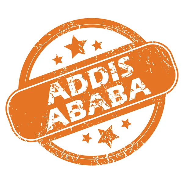 Addis Ababa round stamp — Stock Vector