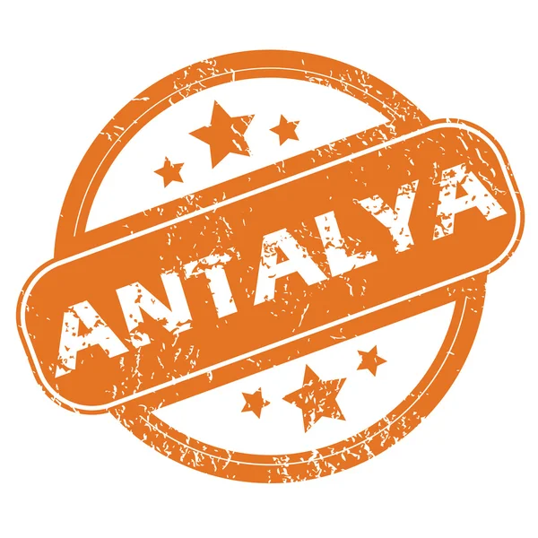 アンタルヤ ラウンド スタンプ — ストックベクタ