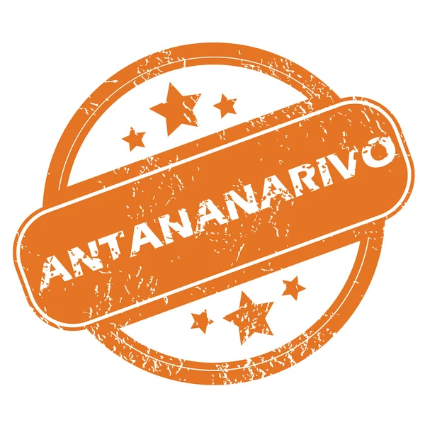 アンタナナリボ ラウンド スタンプ — ストックベクタ