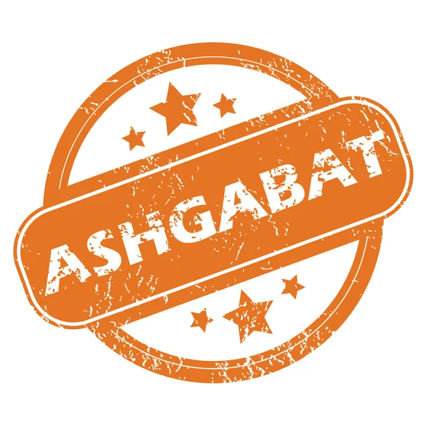 Ashgabat timbro rotondo — Vettoriale Stock
