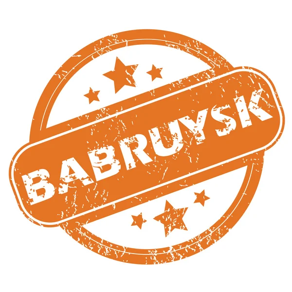 Babrujsk runde Briefmarke — Stockvektor