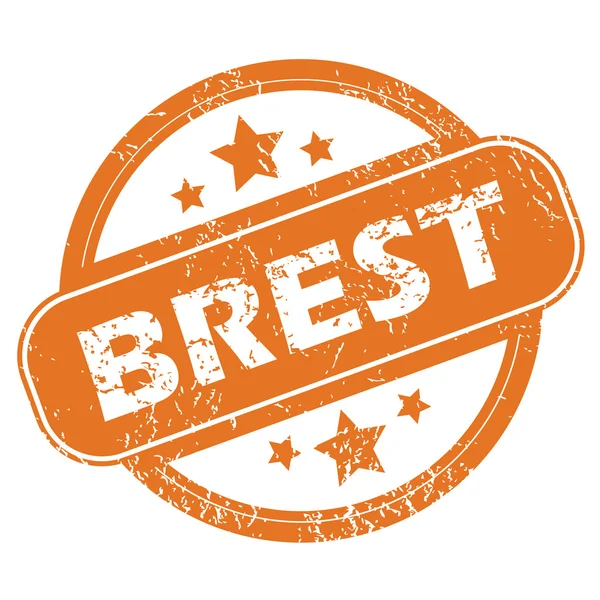 Brest okrągły znaczek — Wektor stockowy