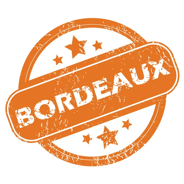 Bordeaux runde Briefmarke — Stockvektor