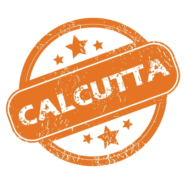 Calcutta yuvarlak damga — Stok Vektör