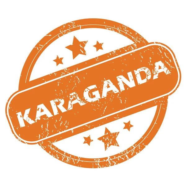 Karaganda rund stämpel — Stock vektor
