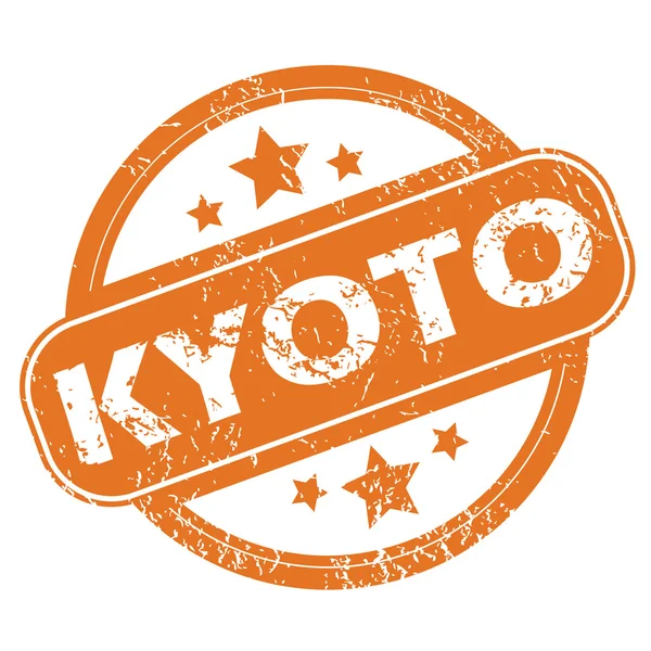 Kyoto rund stämpel — Stock vektor