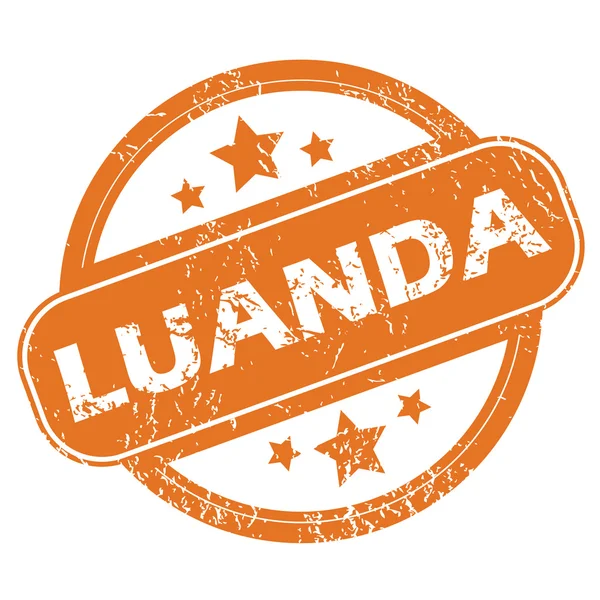 Luanda rund stämpel — Stock vektor