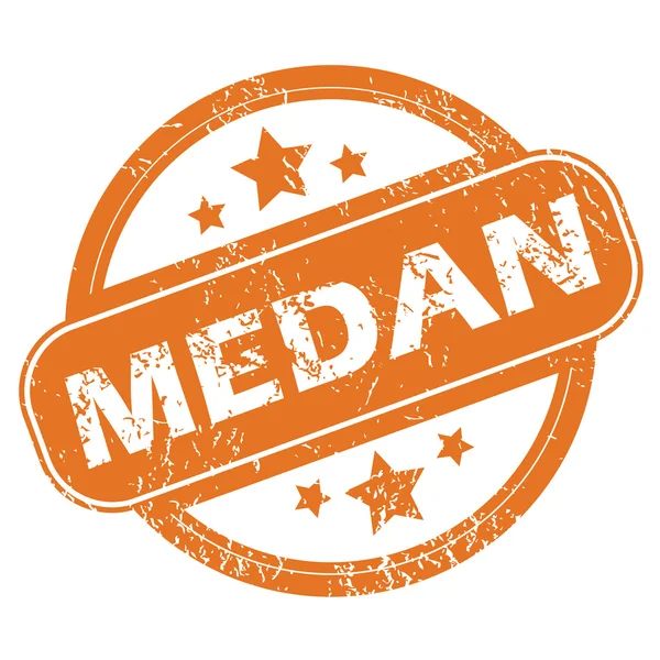 Medan round stamp — Stock Vector