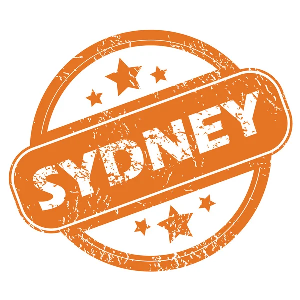 Sydney timbro rotondo — Vettoriale Stock