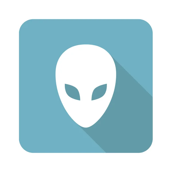 Alien square icon — Stock Vector