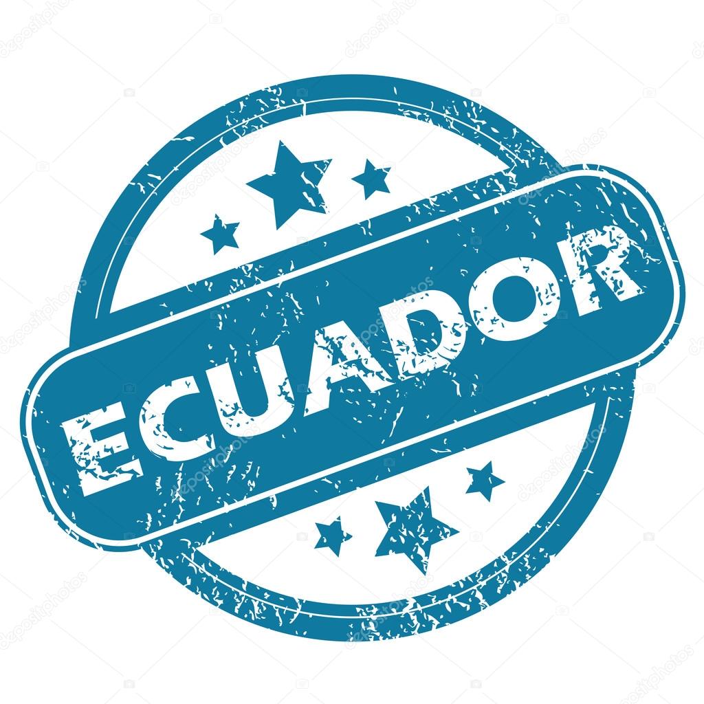 ECUADOR round stamp