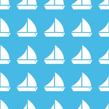 Yelken gemi düz desen