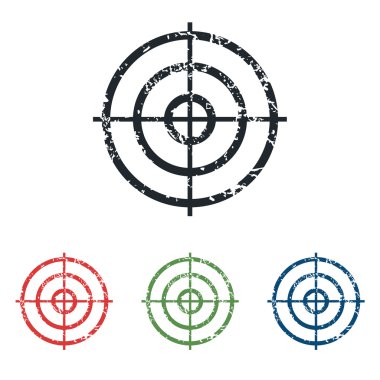 Amaç grunge Icon set