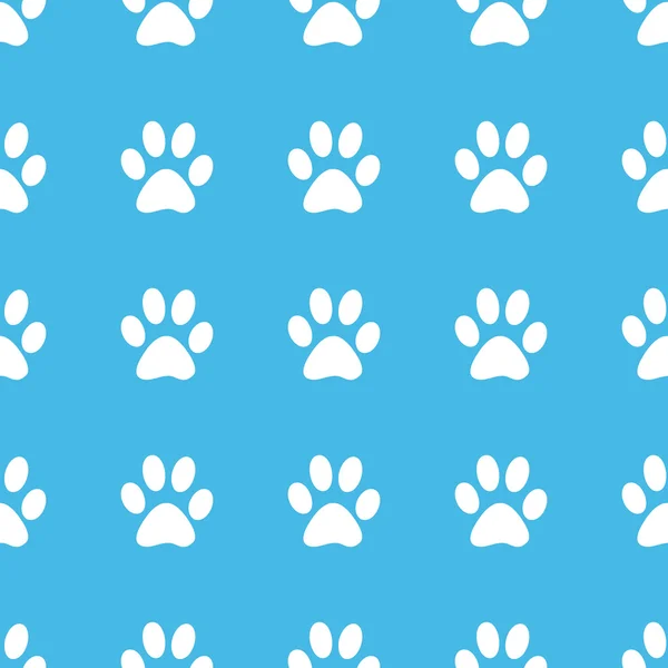 Paw print straight pattern — Stock Vector