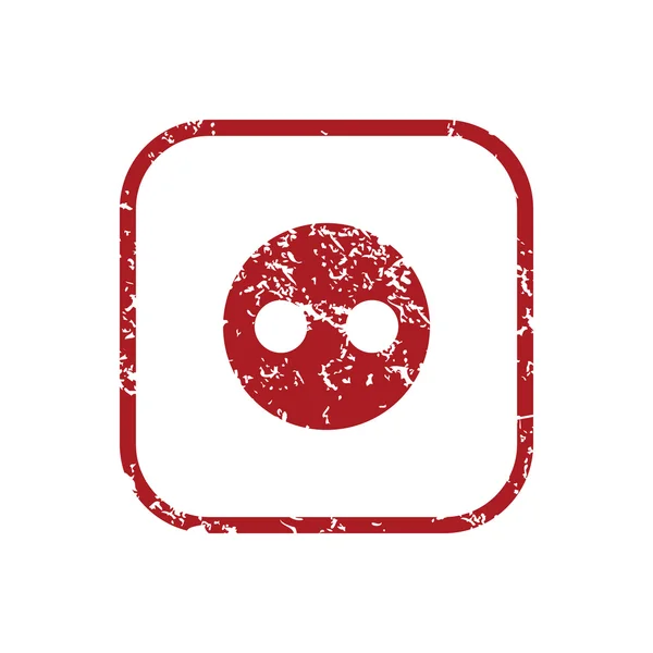 Socket piros grunge ikon — Stock Vector
