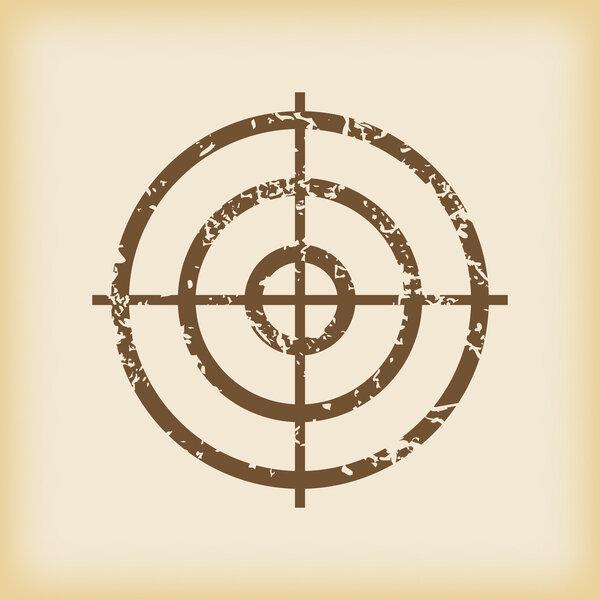 Grungy aim icon