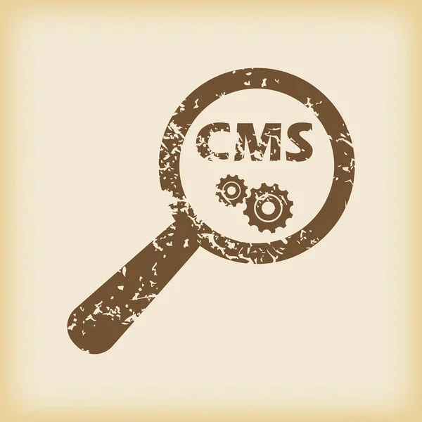 Ikona wyszukiwania Cms — Wektor stockowy
