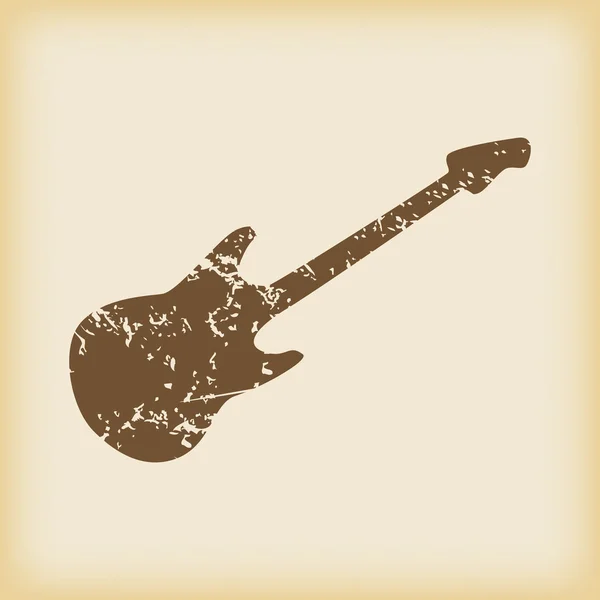 Grungy Guitar Ikone — Stockvektor