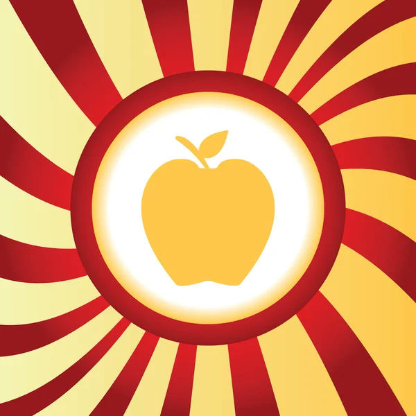 Apple abstract icon — Stock Vector