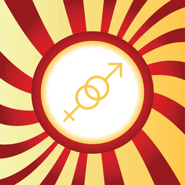 Gender signs abstract icon — Stock Vector