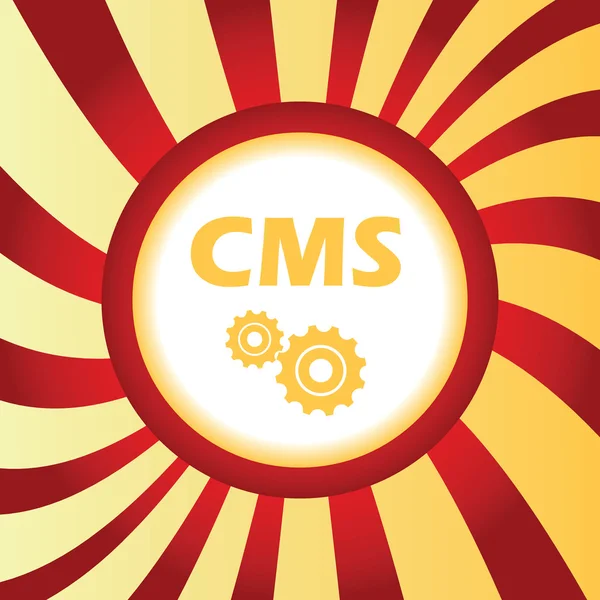 Configuración de CMS icono abstracto — Archivo Imágenes Vectoriales