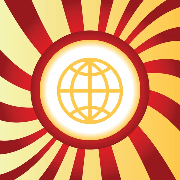 Globe abstract icon — Stock Vector