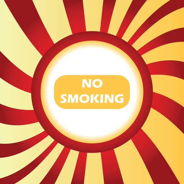 Žádné kouření abstraktní ikona — Stockový vektor