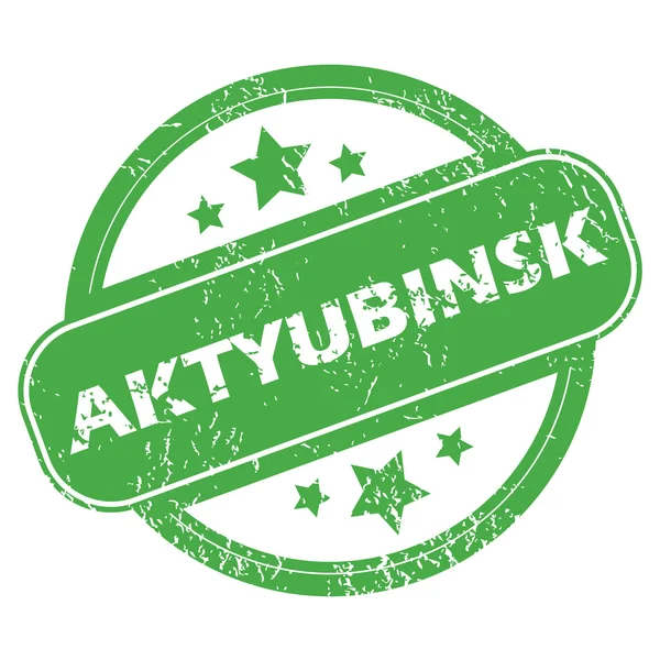 Aktyubinsk grüne Marke — Stockvektor