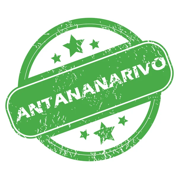 アンタナナリボ グリーン スタンプ — ストックベクタ