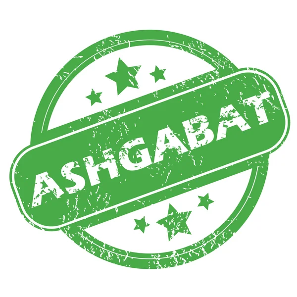 Timbro verde Ashgabat — Vettoriale Stock